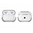 Coque Contour Silicone et Plastique Housse Etui Mat U01 pour Apple AirPods Pro Blanc