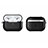 Coque Contour Silicone et Plastique Housse Etui Mat U01 pour Apple AirPods Pro Noir