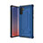 Coque Contour Silicone et Plastique Housse Etui Mat U01 pour Samsung Galaxy Note 10 5G Bleu et Noir