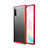 Coque Contour Silicone et Plastique Housse Etui Mat U01 pour Samsung Galaxy Note 10 Plus 5G Rouge