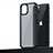 Coque Contour Silicone et Plastique Housse Etui Mat U04 pour Apple iPhone 13 Mini Noir