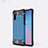 Coque Contour Silicone et Plastique Housse Etui Mat U05 pour Samsung Galaxy Note 10 5G Bleu Ciel