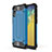 Coque Contour Silicone et Plastique Housse Etui Mat WL1 pour Samsung Galaxy A10e Bleu