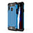Coque Contour Silicone et Plastique Housse Etui Mat WL1 pour Samsung Galaxy A20s Bleu