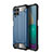 Coque Contour Silicone et Plastique Housse Etui Mat WL1 pour Samsung Galaxy A22 4G Bleu