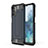 Coque Contour Silicone et Plastique Housse Etui Mat WL1 pour Samsung Galaxy A32 5G Bleu Royal