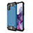 Coque Contour Silicone et Plastique Housse Etui Mat WL1 pour Samsung Galaxy A41 Bleu