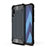 Coque Contour Silicone et Plastique Housse Etui Mat WL1 pour Samsung Galaxy A70S Bleu Royal