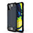 Coque Contour Silicone et Plastique Housse Etui Mat WL1 pour Samsung Galaxy A71 4G A715 Bleu Royal