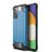 Coque Contour Silicone et Plastique Housse Etui Mat WL1 pour Samsung Galaxy A82 5G Bleu