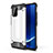 Coque Contour Silicone et Plastique Housse Etui Mat WL1 pour Samsung Galaxy A91 Argent