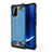 Coque Contour Silicone et Plastique Housse Etui Mat WL1 pour Samsung Galaxy A91 Bleu