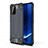 Coque Contour Silicone et Plastique Housse Etui Mat WL1 pour Samsung Galaxy A91 Bleu Royal