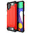 Coque Contour Silicone et Plastique Housse Etui Mat WL1 pour Samsung Galaxy F62 5G Rouge