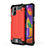 Coque Contour Silicone et Plastique Housse Etui Mat WL1 pour Samsung Galaxy M31s Rouge