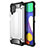 Coque Contour Silicone et Plastique Housse Etui Mat WL1 pour Samsung Galaxy M62 4G Argent