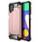 Coque Contour Silicone et Plastique Housse Etui Mat WL1 pour Samsung Galaxy M62 4G Or Rose