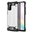 Coque Contour Silicone et Plastique Housse Etui Mat WL1 pour Samsung Galaxy Note 20 5G Argent