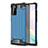 Coque Contour Silicone et Plastique Housse Etui Mat WL1 pour Samsung Galaxy Note 20 5G Bleu