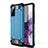 Coque Contour Silicone et Plastique Housse Etui Mat WL1 pour Samsung Galaxy S20 FE 5G Bleu