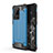 Coque Contour Silicone et Plastique Housse Etui Mat WL1 pour Samsung Galaxy S20 Ultra 5G Bleu