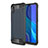 Coque Contour Silicone et Plastique Housse Etui Mat WL1 pour Xiaomi Redmi 9A Bleu Royal