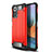 Coque Contour Silicone et Plastique Housse Etui Mat WL1 pour Xiaomi Redmi Note 10 Pro 4G Rouge