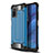 Coque Contour Silicone et Plastique Housse Etui Mat WL2 pour Xiaomi Redmi Note 10 4G Bleu