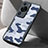 Coque Contour Silicone et Plastique Housse Etui Mat XD1 pour Huawei P60 Pro Bleu