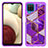 Coque Contour Silicone et Plastique Housse Etui Protection Integrale 360 Degres JX1 pour Samsung Galaxy A12 5G Violet