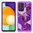 Coque Contour Silicone et Plastique Housse Etui Protection Integrale 360 Degres JX1 pour Samsung Galaxy A52s 5G Violet