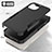 Coque Contour Silicone et Plastique Housse Etui Protection Integrale 360 Degres MQ1 pour Apple iPhone 14 Plus Petit