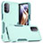 Coque Contour Silicone et Plastique Housse Etui Protection Integrale 360 Degres MQ1 pour Motorola Moto G31 Cyan