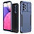 Coque Contour Silicone et Plastique Housse Etui Protection Integrale 360 Degres MQ1 pour Samsung Galaxy A33 5G Bleu et Noir