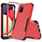 Coque Contour Silicone et Plastique Housse Etui Protection Integrale 360 Degres MQ1 pour Samsung Galaxy F02S SM-E025F Rouge