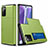 Coque Contour Silicone et Plastique Housse Etui Protection Integrale 360 Degres N01 pour Samsung Galaxy Note 20 5G Vert