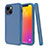 Coque Contour Silicone et Plastique Housse Etui Protection Integrale 360 Degres pour Apple iPhone 13 Bleu