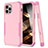 Coque Contour Silicone et Plastique Housse Etui Protection Integrale 360 Degres pour Apple iPhone 14 Pro Max Rose Rouge