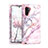 Coque Contour Silicone et Plastique Housse Etui Protection Integrale 360 Degres pour Samsung Galaxy Note 10 Or Rose