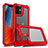 Coque Contour Silicone et Plastique Housse Etui Protection Integrale 360 Degres R02 pour Apple iPhone 12 Mini Rouge