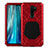 Coque Contour Silicone et Plastique Housse Etui Protection Integrale 360 Degres R02 pour Xiaomi Redmi Note 8 Pro Rouge