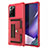 Coque Contour Silicone et Plastique Housse Etui Protection Integrale 360 Degres R05 pour Samsung Galaxy Note 20 Ultra 5G Rouge