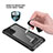 Coque Contour Silicone et Plastique Housse Etui Protection Integrale 360 Degres U01 pour Samsung Galaxy Note 20 5G Noir Petit