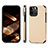 Coque Contour Silicone et Plastique Housse Etui Protection Integrale 360 Degres U04 pour Apple iPhone 14 Pro Max Or