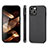 Coque Contour Silicone et Plastique Housse Etui Protection Integrale 360 Degres U04 pour Apple iPhone 15 Noir