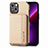 Coque Contour Silicone et Plastique Housse Etui Protection Integrale 360 Degres U05 pour Apple iPhone 13 Mini Or