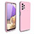 Coque Contour Silicone et Plastique Housse Etui Protection Integrale 360 Degres WL1 pour Samsung Galaxy A32 4G Or Rose