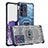 Coque Contour Silicone et Plastique Housse Etui Protection Integrale 360 Degres WL1 pour Samsung Galaxy S20 Ultra Bleu