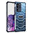 Coque Contour Silicone et Plastique Housse Etui Protection Integrale 360 Degres WL2 pour Samsung Galaxy S20 Ultra 5G Bleu