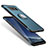 Coque Contour Silicone et Plastique Mat avec Support Bague Anneau A01 pour Samsung Galaxy S8 Bleu